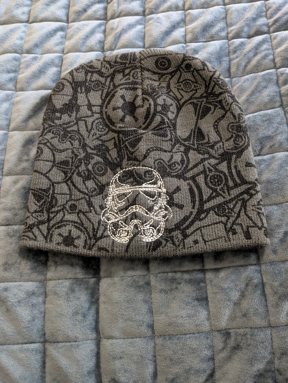 Star Wars Gray and Black Stormtrooper Knit Beanie